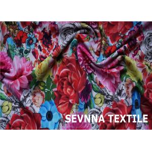 China Wefting Knit Recycled Swimwear Fabric Super Stretch Fiber Screen Printing on sale