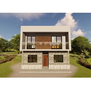 2-storey House for Family Light Steel Fame Prefabricated Home Easy to Assemble