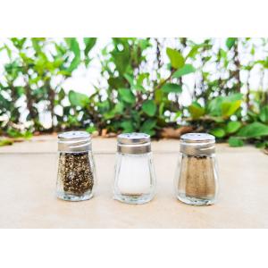 Cheap Shaker With Condiment Modern Design Glass Salt Pepper Shaker Set for sale