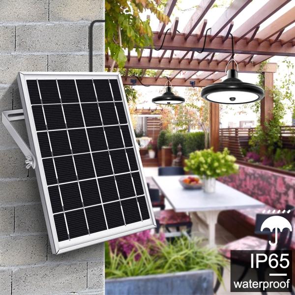 Chandelier solar light with remote control