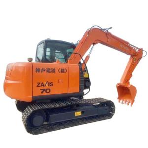 7 Ton Used Hitachi ZX70 Excavator with Original Hydraulic Valve in Good