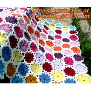 rustic handmade knitted crochet towel blanket carpet tablecrochet blanket sofa
