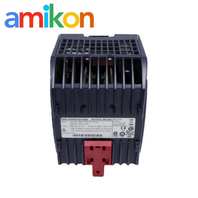 GE 8913-PS-AC PAC8000 Power Supply with 100-240V AC Input 10A Continuous and 12A