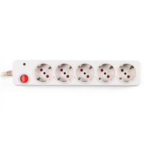 5 outlet Germany Type Extension Socket, With Surge Protector