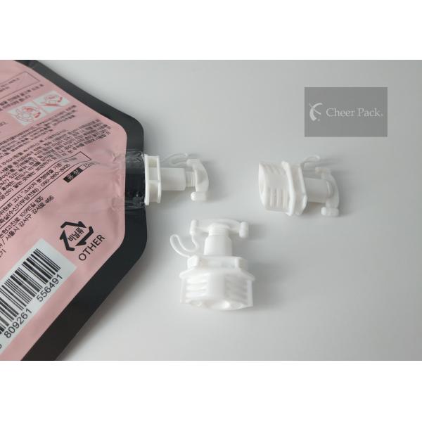 White Security Plastic Twist Spout Cap 22Mm Heat Seal Size , OEM/ODM Available