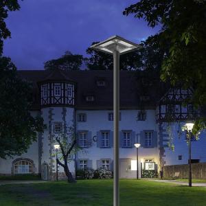 Diamond shaped Solar Courtyard Light - Intelligent Light Control, Ultra long