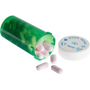 250 Pack Empty Pill Bottles with Caps, Plastic 13 Dram Medicine Vials for