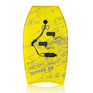 Cheap Custom Color and Logo Design Yellow 33 Inch Bodyboard for Surfing on Lakes Rivers for sale