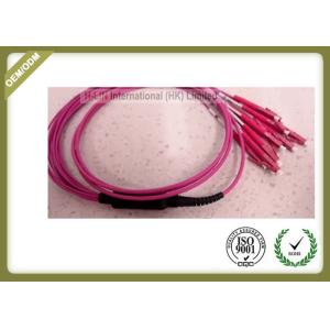 MPO to LC Fiber Cable Multimode Fiber Optic Patch Cord (OM1) 12 Core Fibers Type