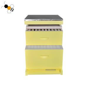 20mm Thickness Fir Painted Yellow Langstroth Bee Hive