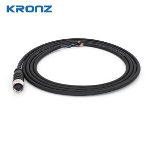 China M12 Connector with 3 Pin Unshielded Cable for Harsh Environments up to 85.C on sale