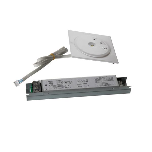 Quality Non Maintained IP20 LED Recessed Emergency Light Fire Exit Signs 220V wholesale