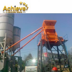 HZS25 Stationary Concrete Batching Plant Ready Mixed 1.2m JS500