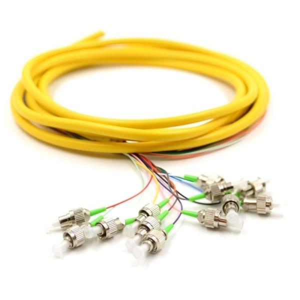 Quality Ribbon Fan Out Fiber Pigtail , High Mechanical Durability Patch Cord Pigtail wholesale