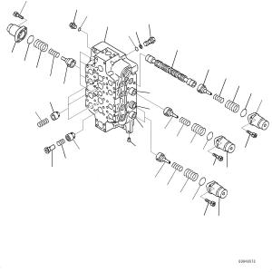 Cheap REBUILT Hydraulic Main Control Valve NO.2 Applicable for Komatsu PC1250LC-8 PC1250-8 PC1250SP-8 PC1250-8R Excavator for sale