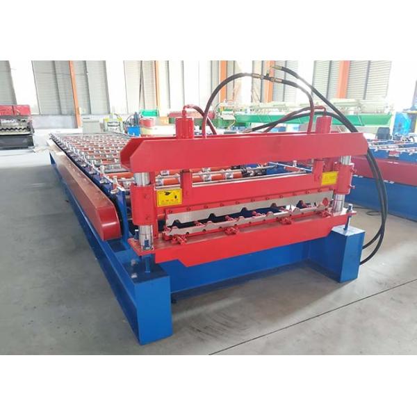 Solid Shaft IBR Sheet Roll Forming Machine Shaft Diameter 76mm Chain Transmission