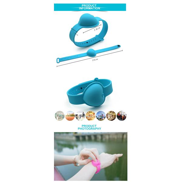 Customized Color 14g Wearable Hand Sanitizer Bracelet
