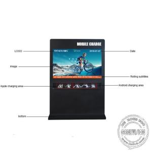 Free Standing Kiosk Digital Signage Horizontal Screen 4K 65 Inch Full HD 1080