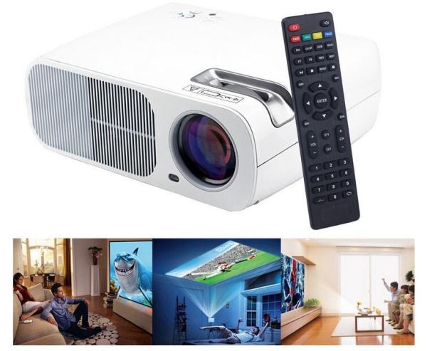 Quality 2600 Lumens 800x480 USB/HDMI/TV/AV/YPBPR/VGA/Audio Input Wireless LED Video Projector HD Home Theater Projector wholesale