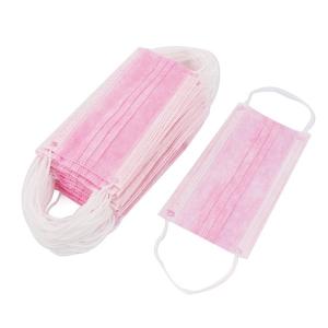 Lightweight Medical Face Mask , Disposable Nose Mask Pink Color Customized Logo
