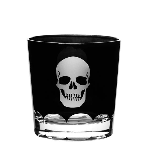 Hot selling creative glass cup with skull pattern for gift