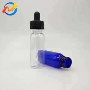 15ml Customized Logo Plastic Dropper Bottles Smooth Surface Transparent Black