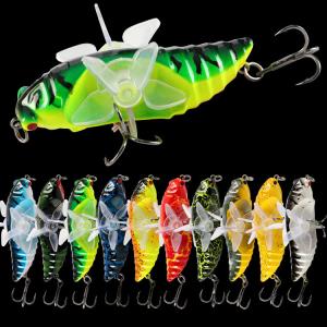 10 Colors 7.5CM/15.5g Twin Propeller Plastic Hard Bait Tractor Rotary Tackle