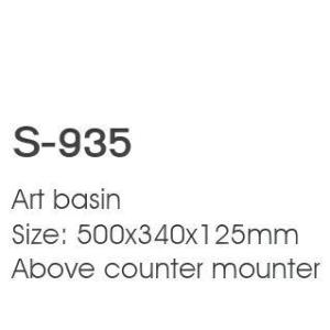 Easy Clean Glaze Porcelain White Color Only Hole Above Counter Mounted Sink Bowl