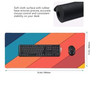 CMYK Sublimation Printing Non Slip Neoprene Rubber XXL Computer Lap Mousepad for