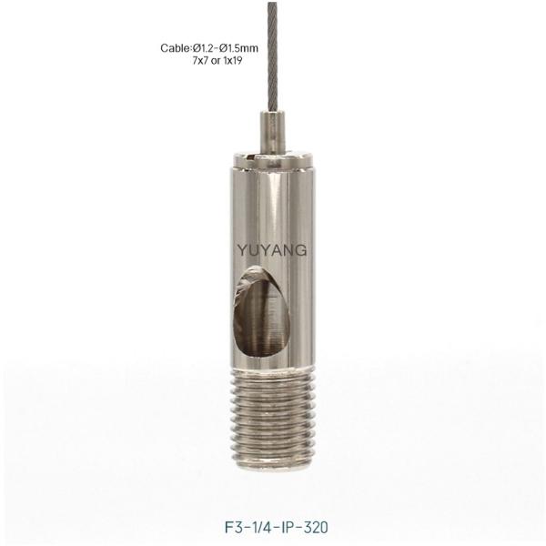 Quality 1/4 - 18IPS Wire Rope Grippers Power Feed Grippers Customize Connection For Hanging Lamps wholesale