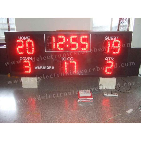 Portable Digital Scoreboard , Wireless Football Scoreboard Back Maintenance
