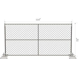 Cheap 6' x 10' Chain Link Temporary Fence Panels Mesh2 ⅝&quot;x 2-5/8&quot; x 11.5 gauge wire 1.25&quot; (32mm) tubing x 16 gauge for sale