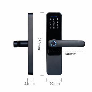 Unique Stylish Bluetooth Fingerprint Door Lock 6V Anti Corrosion