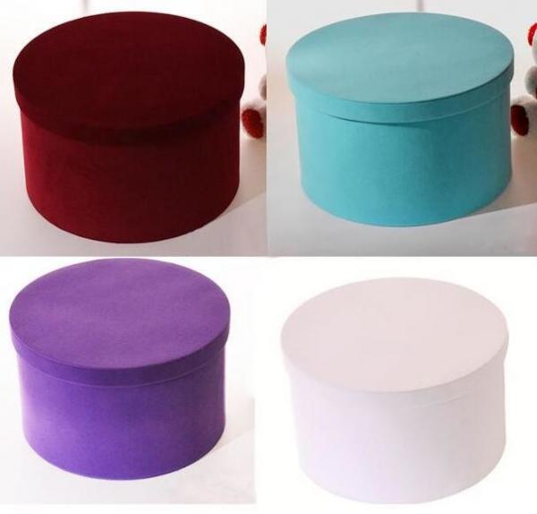 Cosmetic lipstick Cardboard paper tube rose packaging luxury round hat box for flowers/white round box for flowers makeu