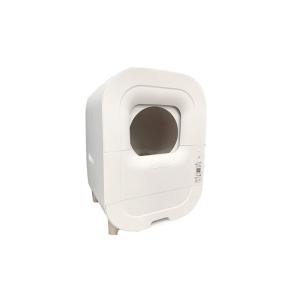 Intelligent Self Cleaning Cat Litter Box Furniture with Large Capacity and White