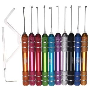 Locksmith Kaba Lock picks 12 in 1 Practice Lock Picks Unlocking Tool Set Keys