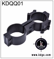 Hunting Black 11mm to 20mm Conversion Adapter Mount with Knurled Thumb Nut Connector