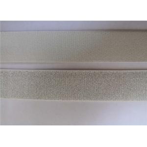 Decorative Woven Polyester Webbing Straps For Panty White Clip Bright Wire 4mm