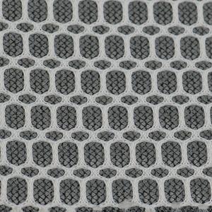 3mm Grey 3D Mesh Material 100 Percent Polyester Mesh Fabric Moisture Absorbent