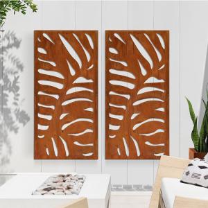 Weathering Steel Metal Garden Privacy Screen Room Partition 3mm Thickness