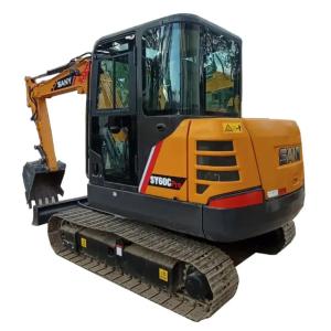 90% New Second Hand Construction Machine 5T Mini Digger Used Sany SY60C-10