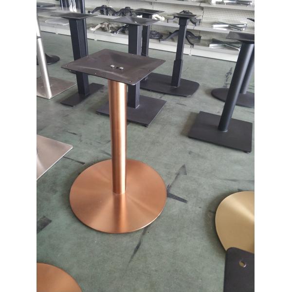 Stainless Steel Table Legs / Hospitality Table Base With Copper Finish 2109-GD