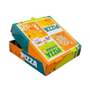 Recycled Custom Logo Kraft Paper Corrugated Packing Folding Fries Chips Pizza