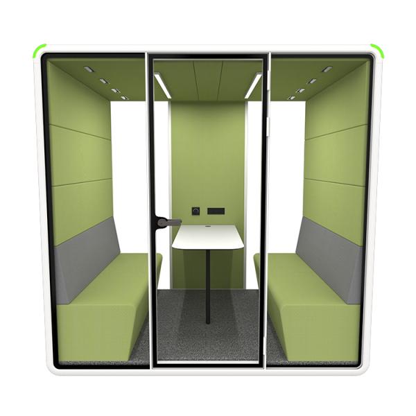 Modern Soundproof Booth with 4000K Lighting and STC30dB Soundproofing for Office