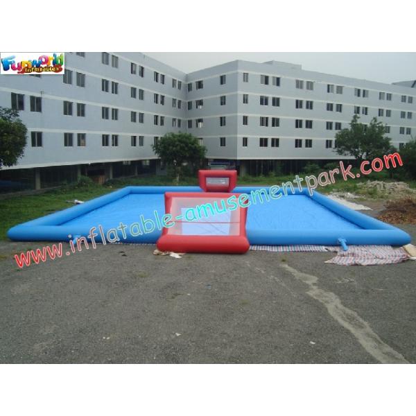 Durable Inflatable Sports Games , Soapy Water Football Field