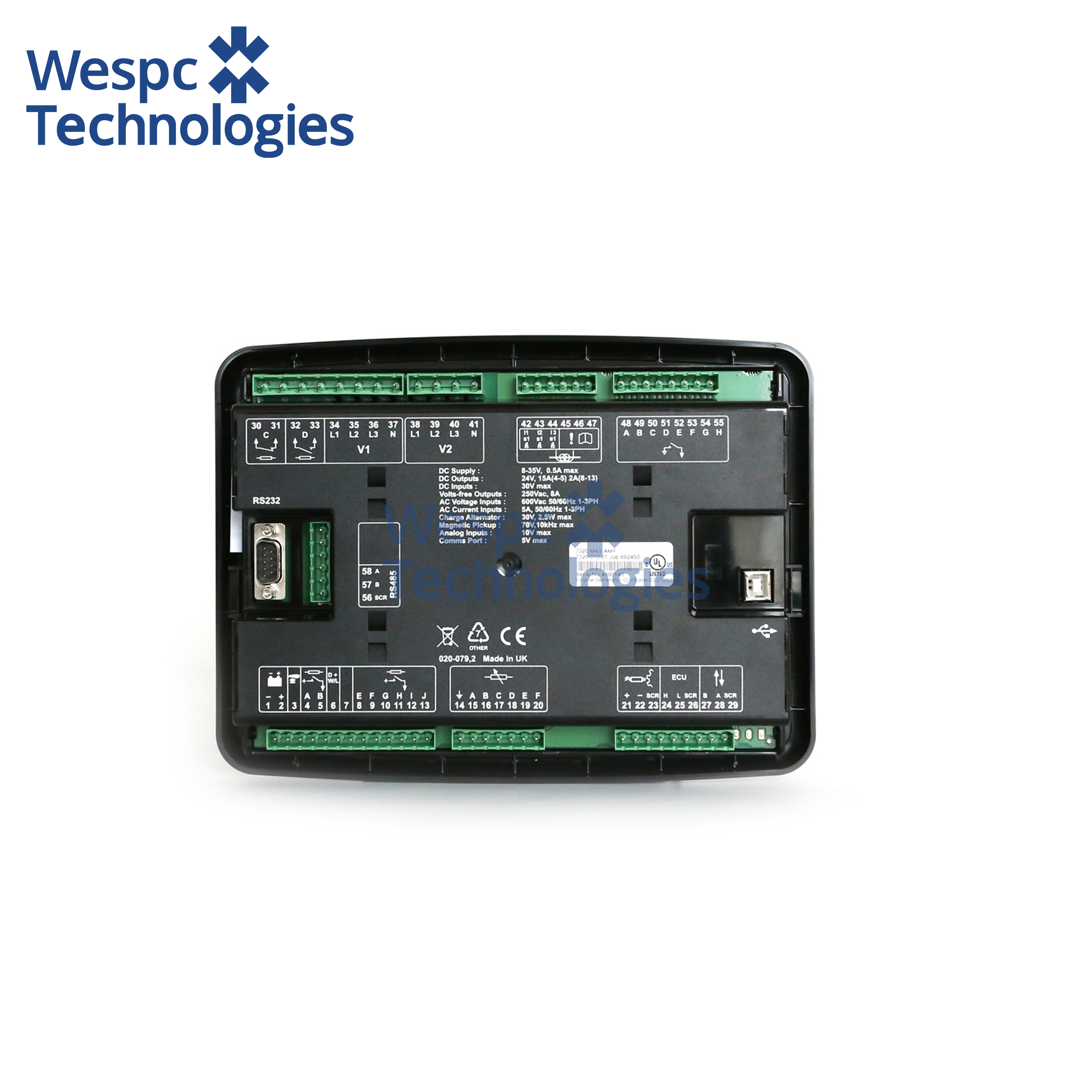 DSE7320 MKII Auto Mains Failure Control Module for Diesel Generators