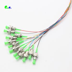 12F FC APC G657A1 Single Mode Fiber Pigtails Fanout 0.9mm Tails IEM Grade B
