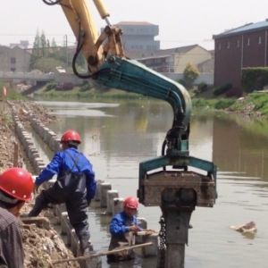 River Canal Hydraulic Pile Driver - Excavator-Mounted & High-Efficiency Piling