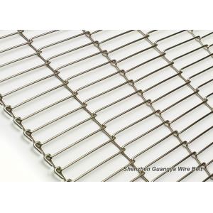 Flat Flex Wire Metal Conveyor Belts Loop Edge For Cleaning Machinery