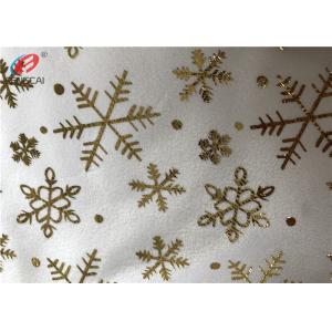 1MM Pile High Bronzing Printed Polyester Velvet Fabric Minky Plush Fabric